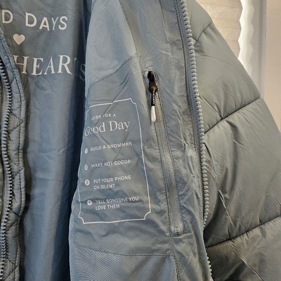 NOIZE Avalon Puffer Jacket Size Medium in Colour Blue - Picture 6 of 6